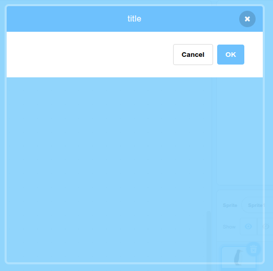 Image showing modal height error