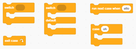 Switch case Blockset